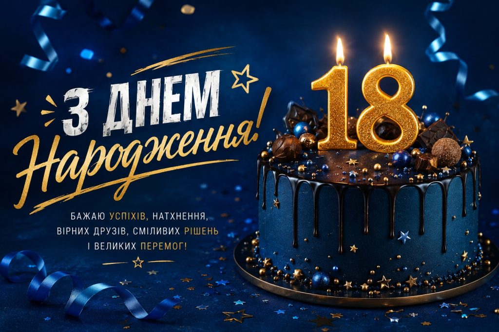 Привітання з 18 річчям хлопцю своїми словами – красиві, зворушливі, прикольні привітання, картинки та листівки