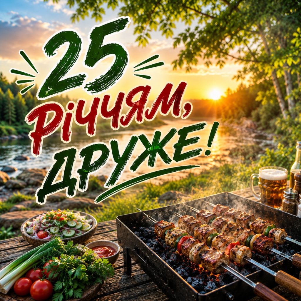 Привітання з 25 річчям хлопцю. Щирі побажання своїми словами