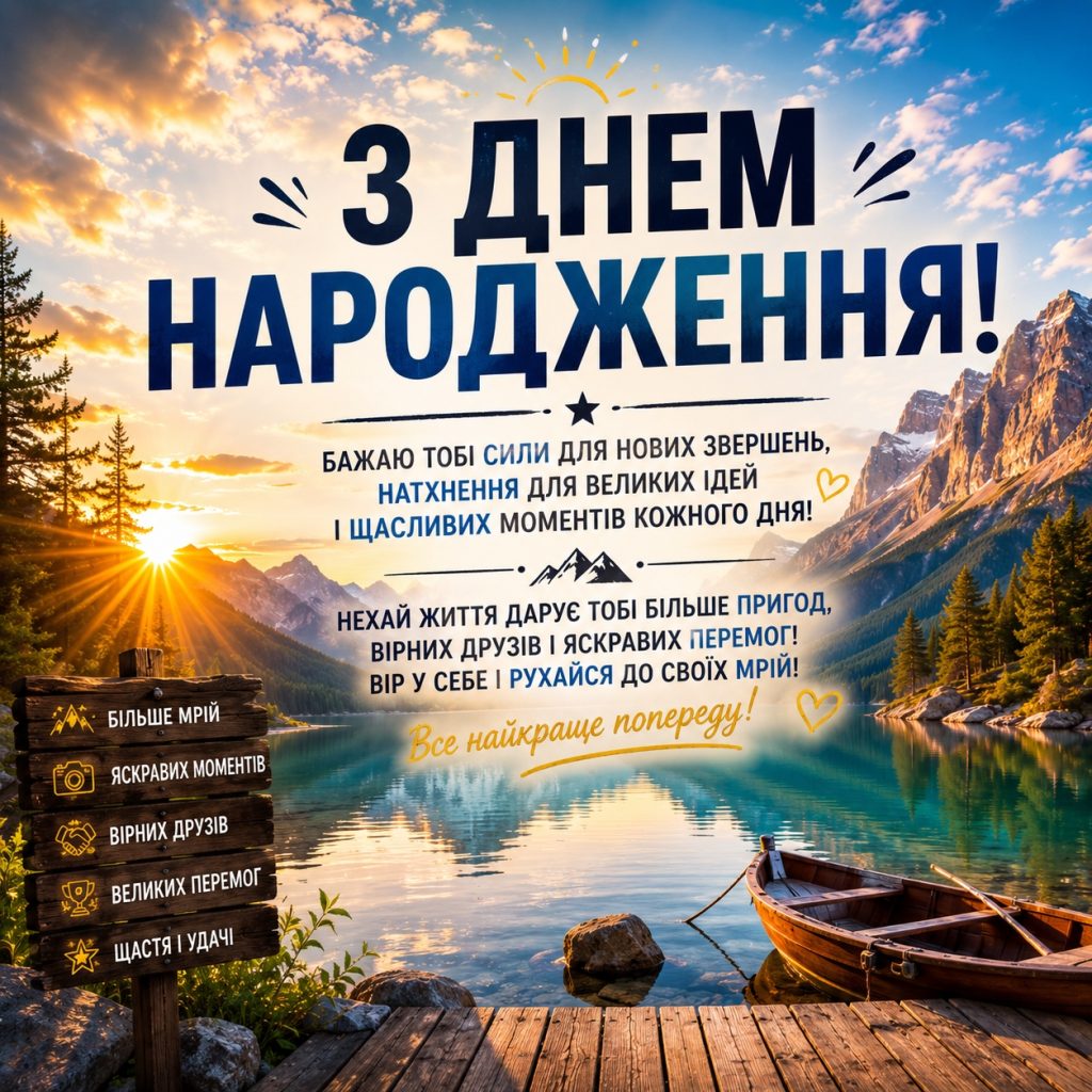 Привітання хлопцеві з днем народження. Щирі побажання своїми словами та картинки