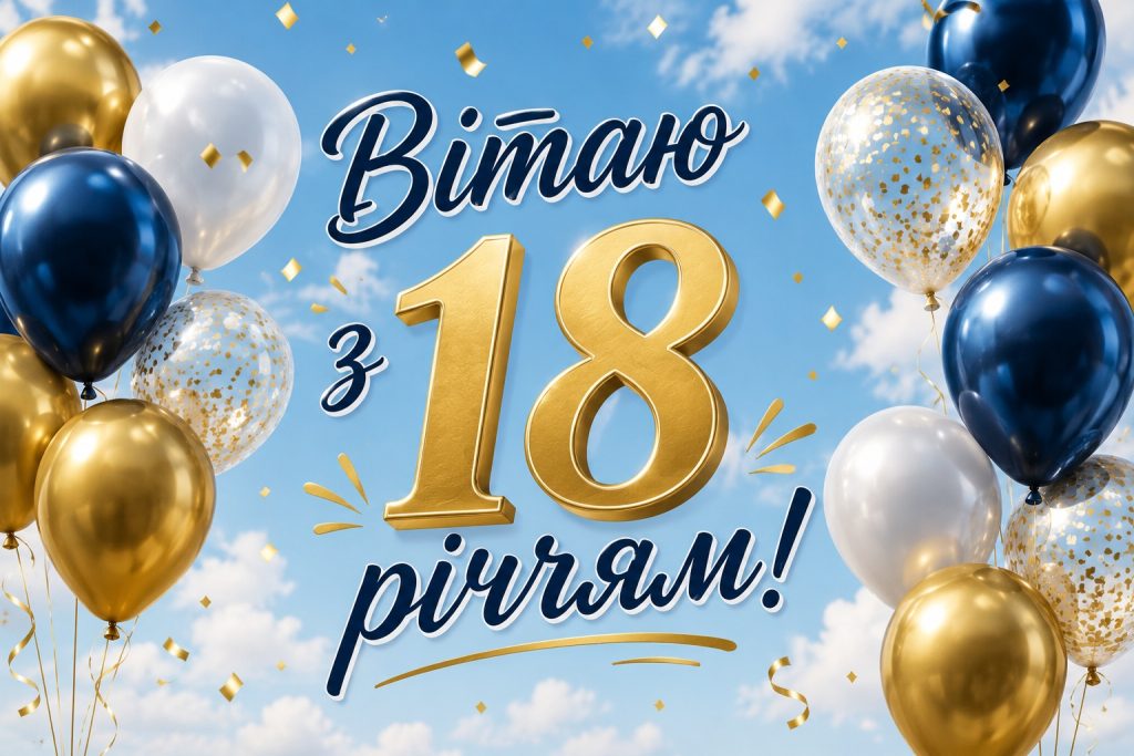 Привітання з 18 річчям хлопцю своїми словами – красиві, зворушливі, прикольні привітання, картинки та листівки