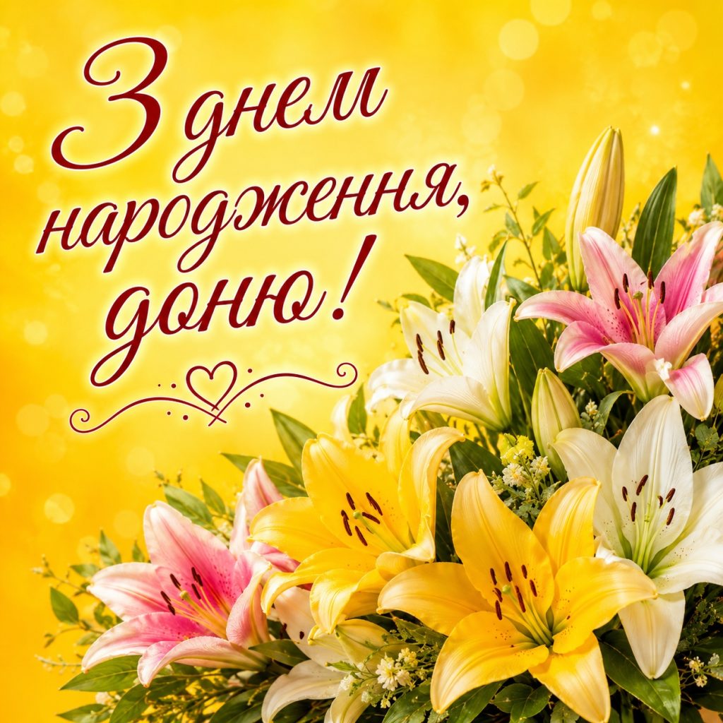 Привітання з днем народження донечці від мами своїми словами, до сліз