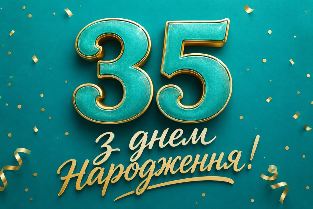 Привітання чоловіка з 35 річчям своїми словами — щирі, красиві, прикольні побажання та картинки