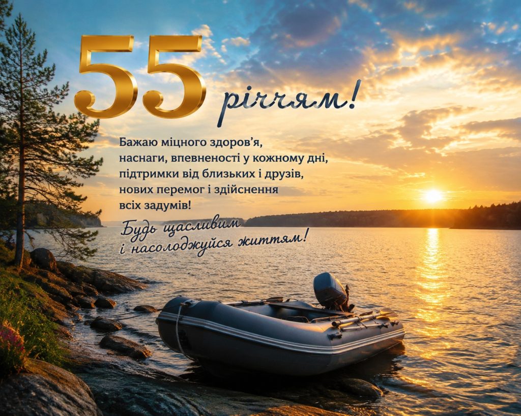 Привітання з 55 річчям мужчині своїми словами: щирі слова для сильного та мудрого чоловіка. Вітальні листівки і картинки