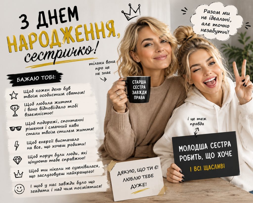Прикольні привітання з днем народження своїми словами: смішні побажання для рідних і друзів та картинки