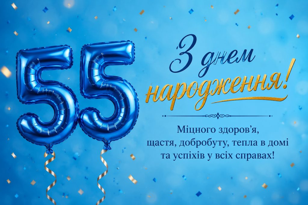 Привітання з 55 річчям мужчині своїми словами: щирі слова для сильного та мудрого чоловіка. Вітальні листівки і картинки