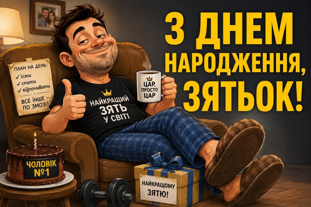 Найкращі привітання з днем народження зятю від тещі своїми словами та картинки
