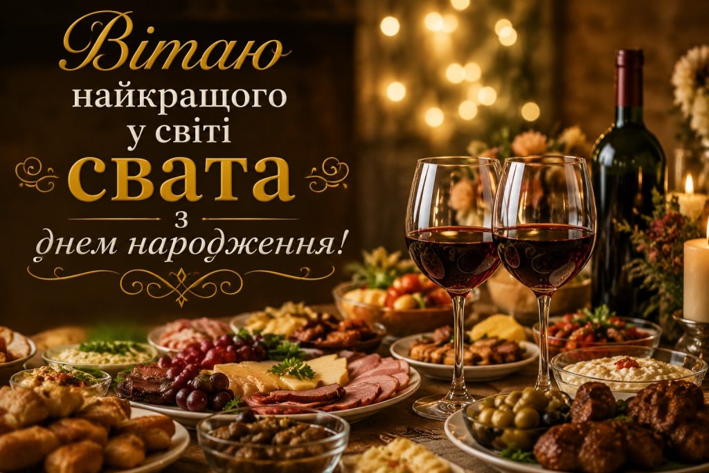 Привітання з днем народження свату від свахи своїми словами — щирі побажання від душі та картинки