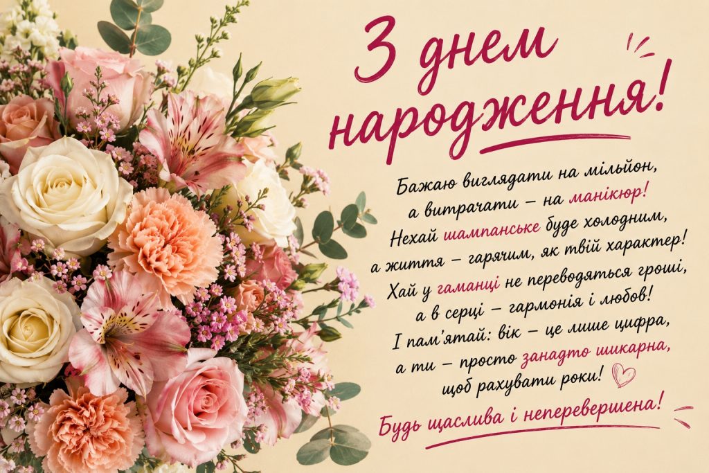 Прикольні привітання з днем народження своїми словами: смішні побажання для рідних і друзів та картинки