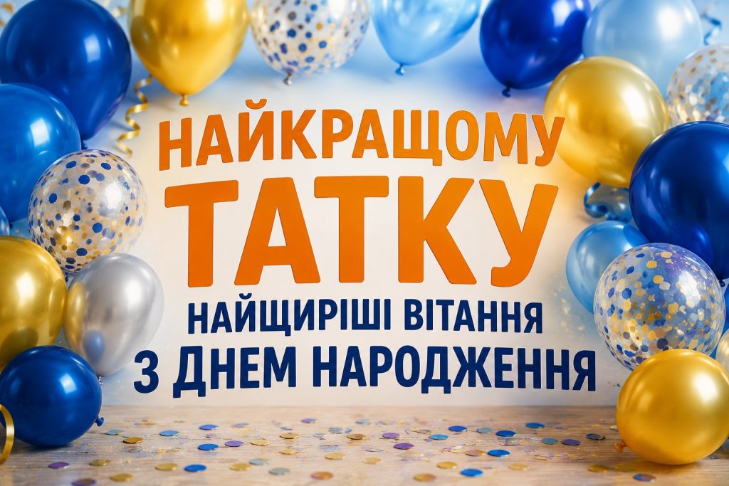 Привітання для тата з днем народження — щирі слова для найдорожчої людини та картинки