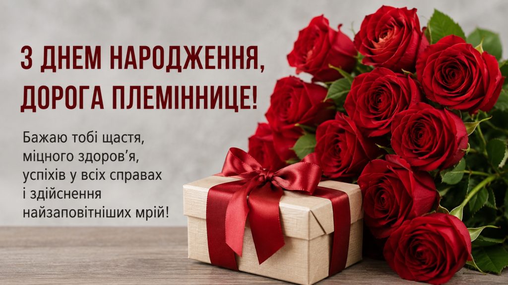 Привітання з днем народження племінниці – красиві слова, картинки та листівки для особливого свята