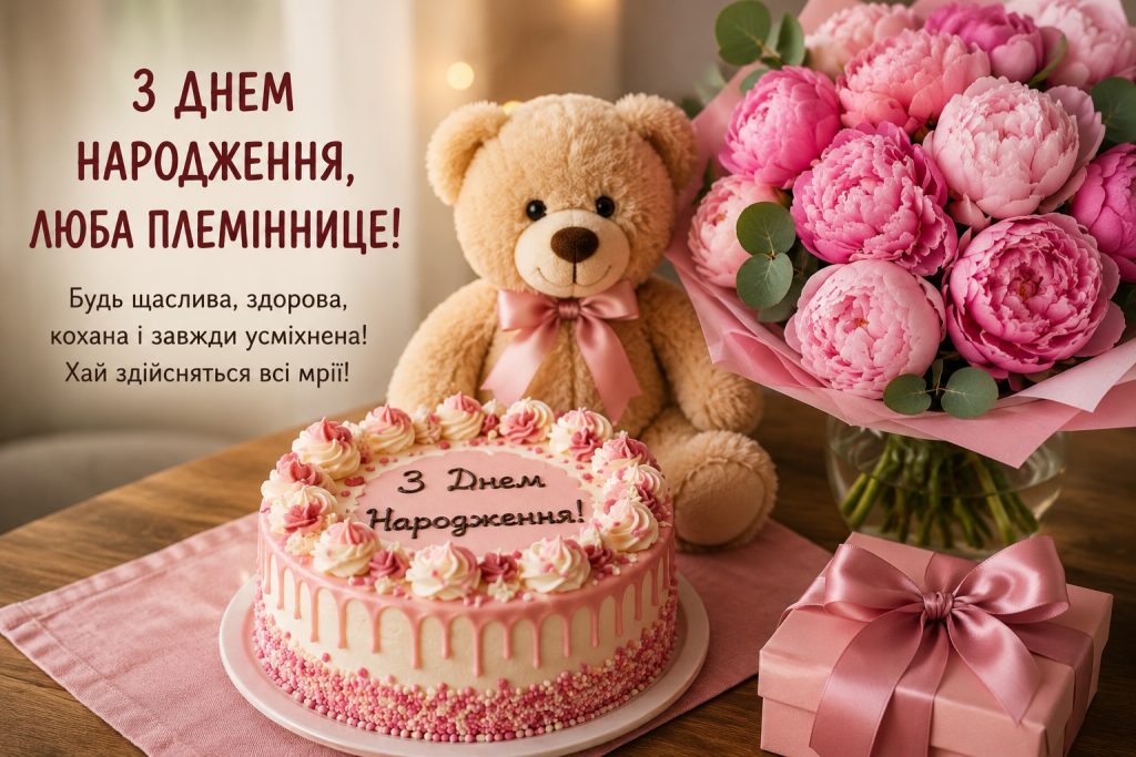 Привітання з днем народження племінниці – красиві слова, картинки та листівки для особливого свята