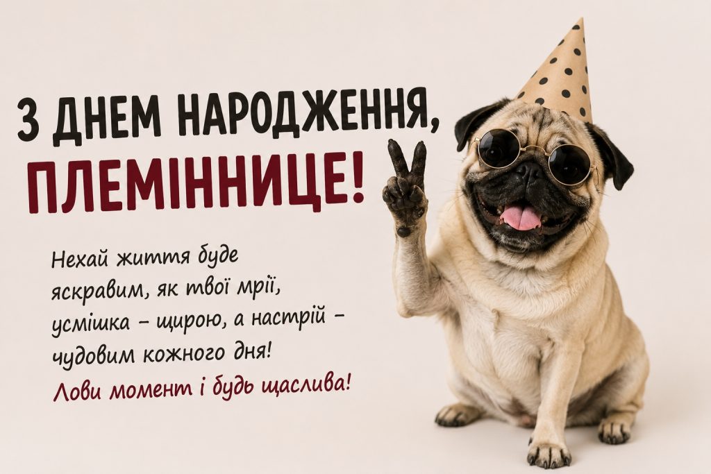 Привітання з днем народження племінниці – красиві слова, картинки та листівки для особливого свята